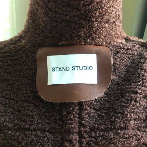 Stand Studio Brown Long Coat - Picture 8 of 8